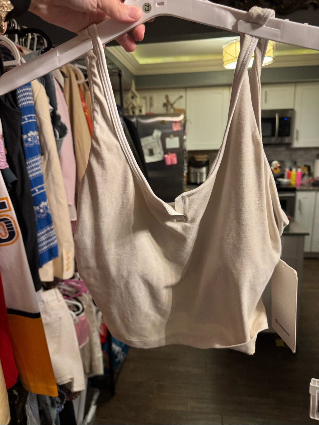 Lululemon Align Cream Cropped Tank Top Sz:12